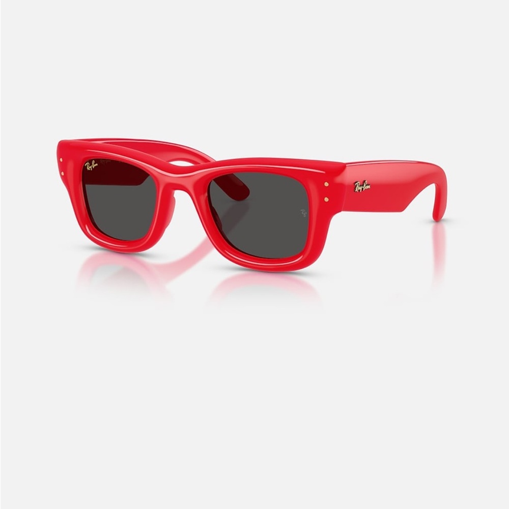 Ray-Ban A$AP Rocky WAYFARER PUFFER. Polished Red frame. Ultra Black lens. NWT